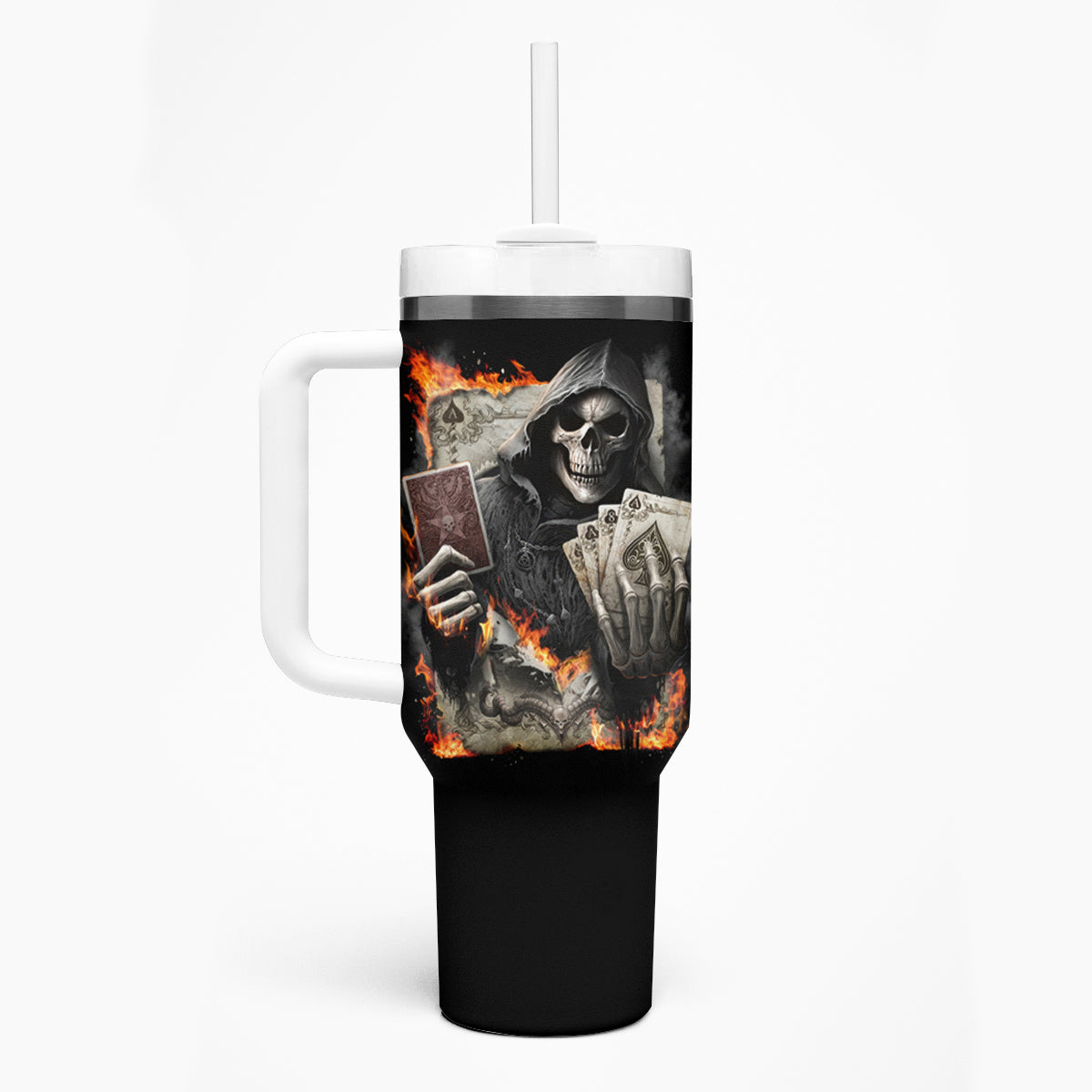 Skull Tumbler With Handle I Can Fix Stupid - Wonder Print Shop