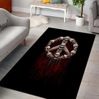 Reaper Area Rug Uncle Death Angel Peace Skull - Wonder Print Shop