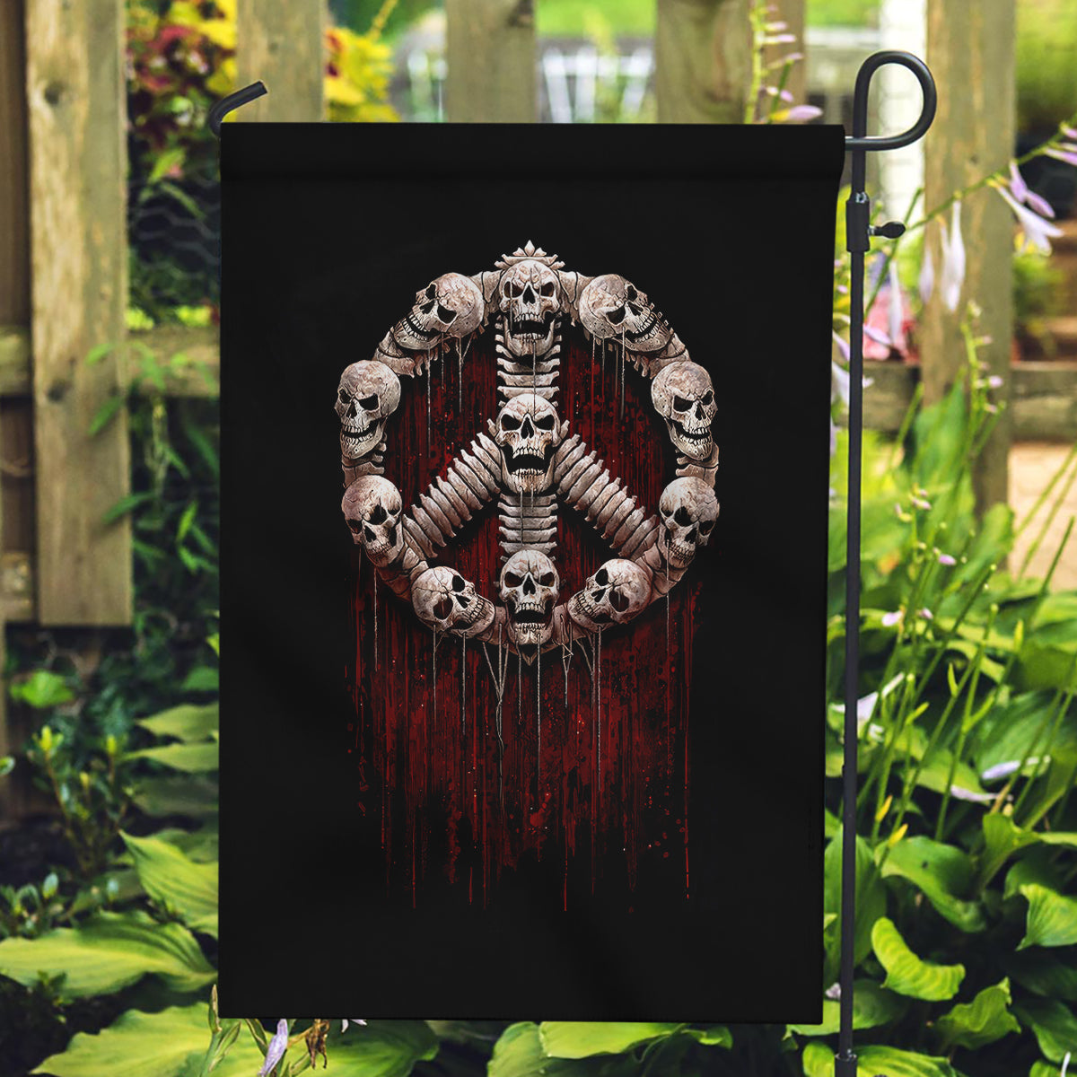 Reaper Garden Flag Uncle Death Angel Peace Skull - Wonder Print Shop