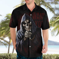 Reaper Hawaiian Shirt Uncle Death Angel Peace Skull - Wonder Print Shop
