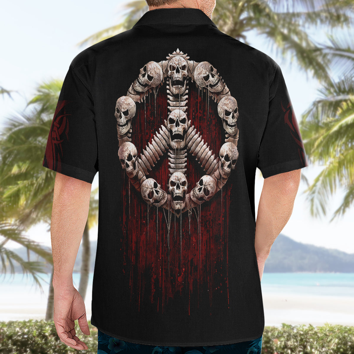 Reaper Hawaiian Shirt Uncle Death Angel Peace Skull - Wonder Print Shop