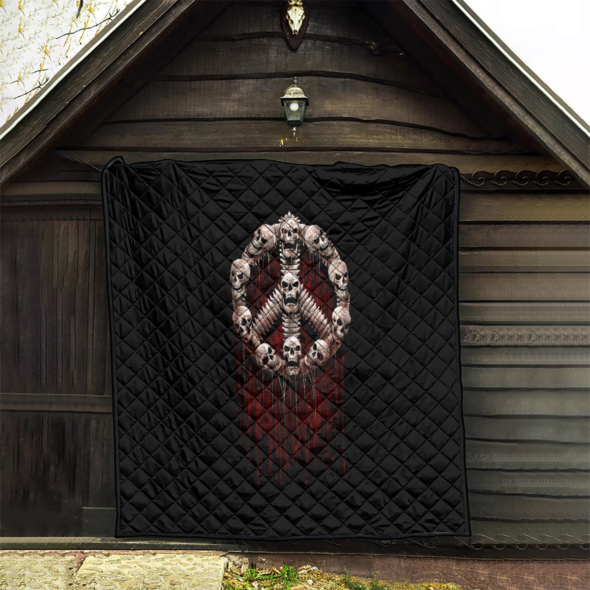 Reaper Quilt Uncle Death Angel Peace Skull - Wonder Print Shop