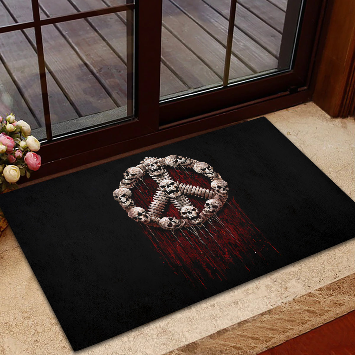 Reaper Rubber Doormat Uncle Death Angel Peace Skull - Wonder Print Shop