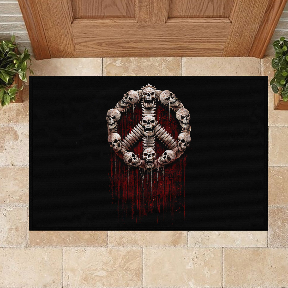 Reaper Rubber Doormat Uncle Death Angel Peace Skull - Wonder Print Shop