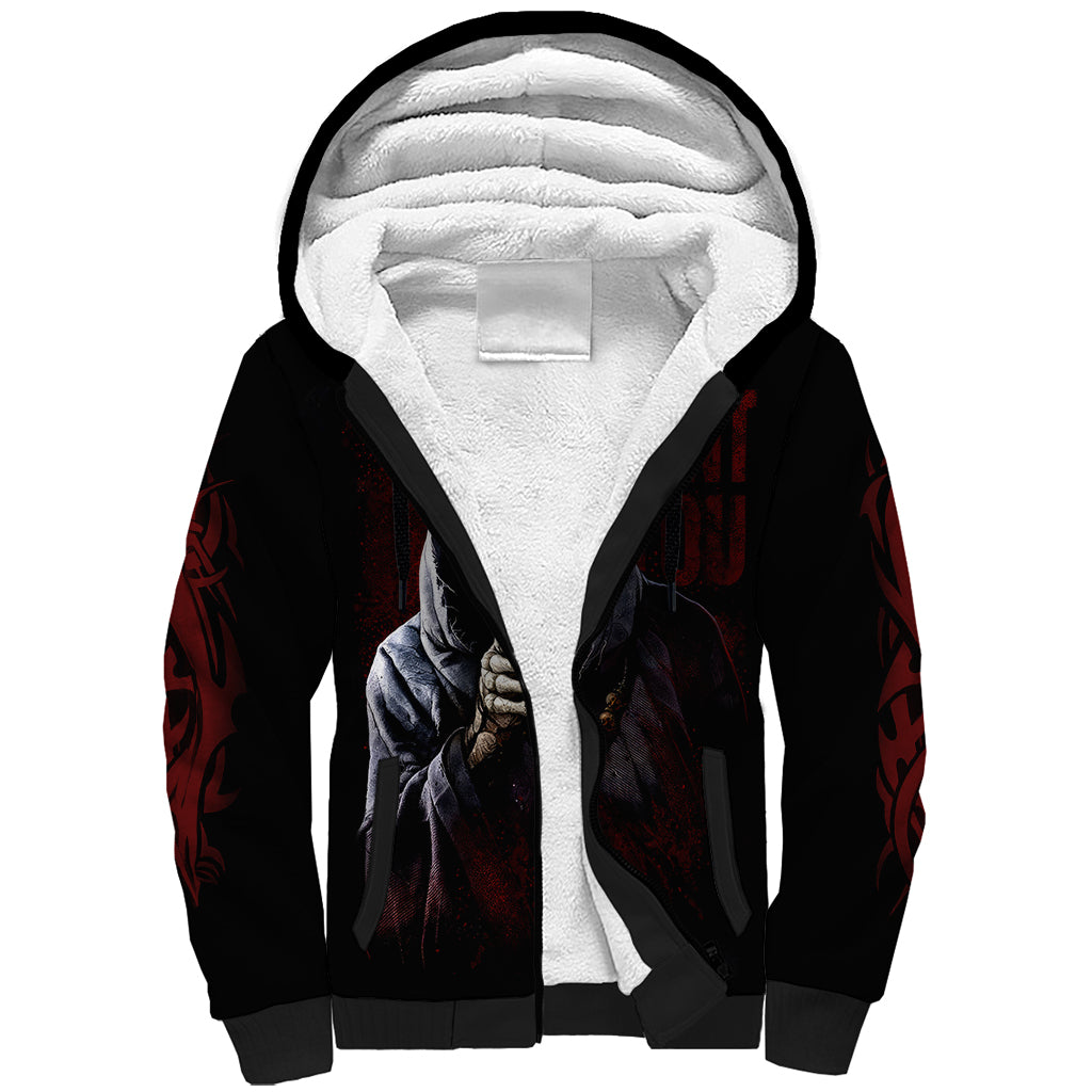 Reaper Sherpa Hoodie Uncle Death Angel Peace Skull - Wonder Print Shop