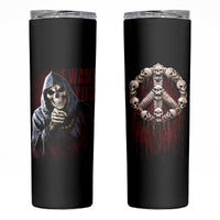 Reaper Skinny Tumbler Uncle Death Angel Peace Skull - Wonder Print Shop