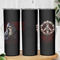 Reaper Skinny Tumbler Uncle Death Angel Peace Skull - Wonder Print Shop