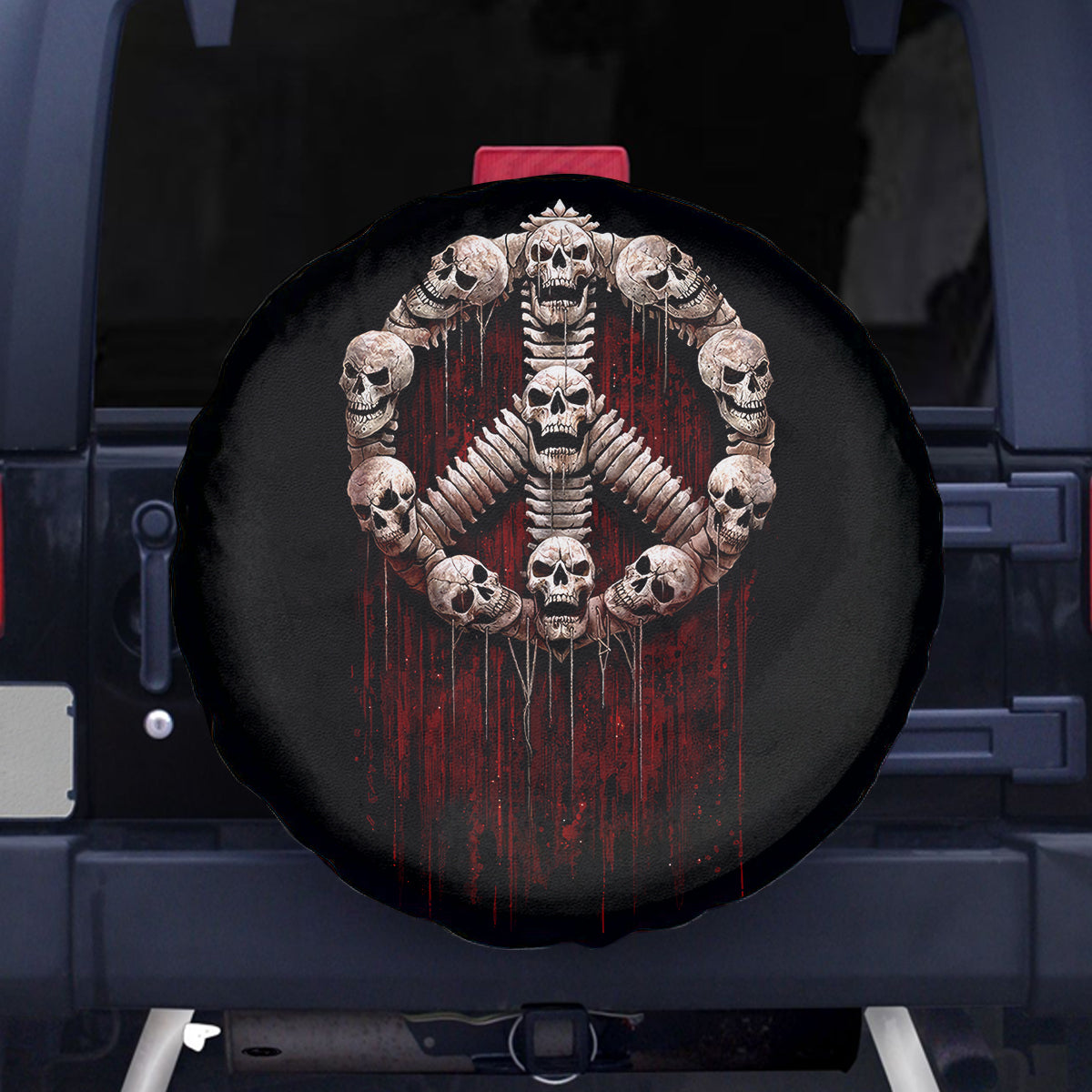 Reaper Spare Tire Cover Uncle Death Angel Peace Skull - Wonder Print Shop