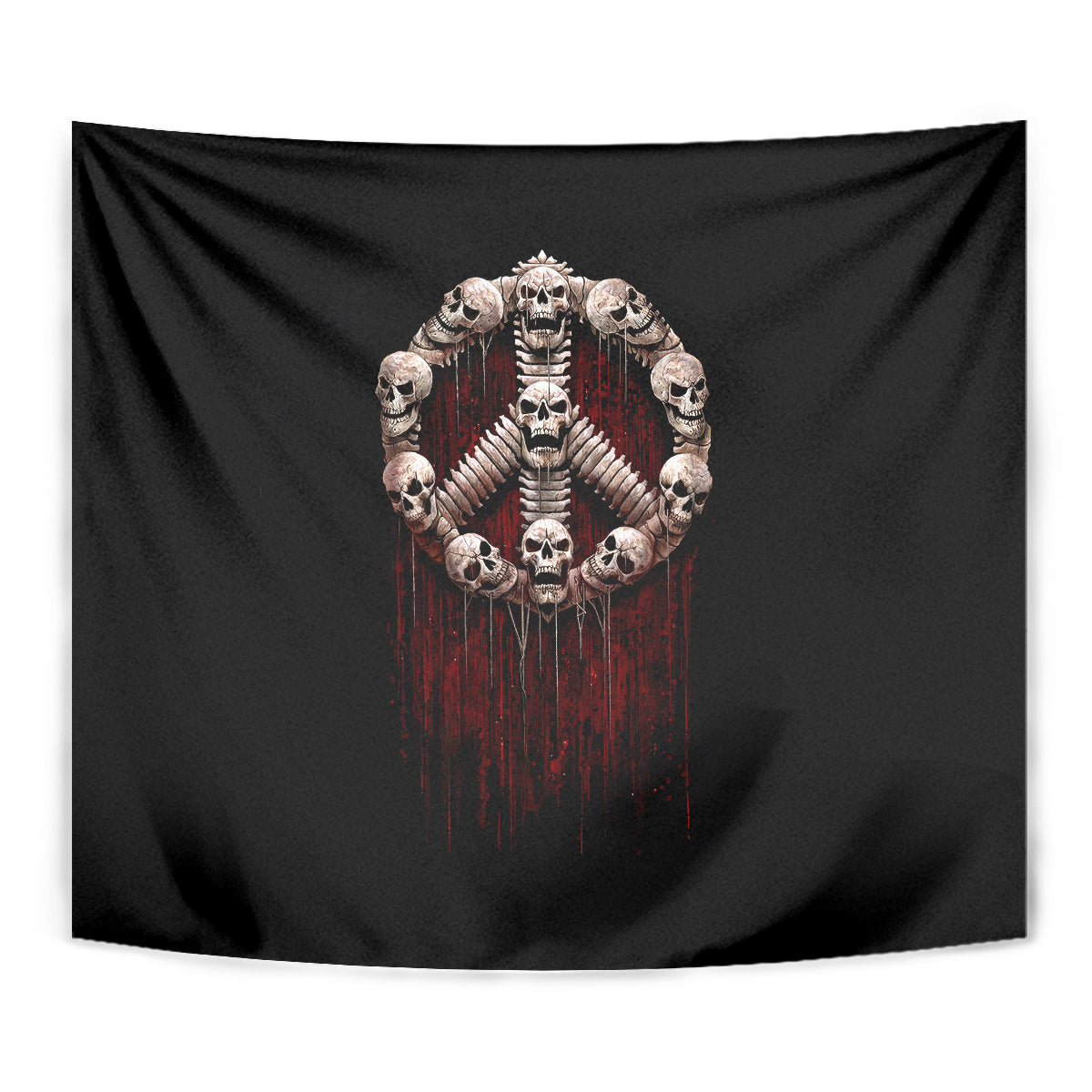 Reaper Tapestry Uncle Death Angel Peace Skull - Wonder Print Shop