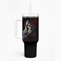 Reaper Tumbler With Handle Uncle Death Angel Peace Skull - Wonder Print Shop