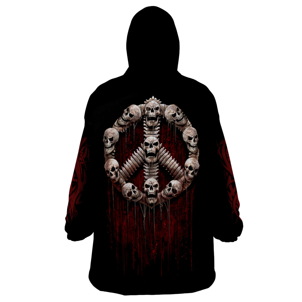 Reaper Wearable Blanket Hoodie Uncle Death Angel Peace Skull - Wonder Print Shop