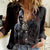 Reaper Women Casual Shirt Uncle Death Angel Peace Skull - Wonder Print Shop