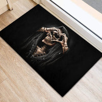 Reaper Heart Rubber Doormat Eternal Embrace - Uniting Souls in the Realm of Skulls - Wonder Print Shop