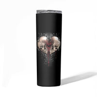Reaper Heart Skinny Tumbler Eternal Embrace - Uniting Souls in the Realm of Skulls - Wonder Print Shop