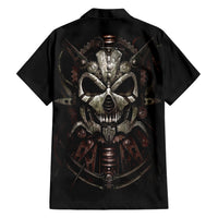 Unveiling the Mechanical Skull Hawaiian Shirt Cybernetic Enigma - Wonder Print Shop