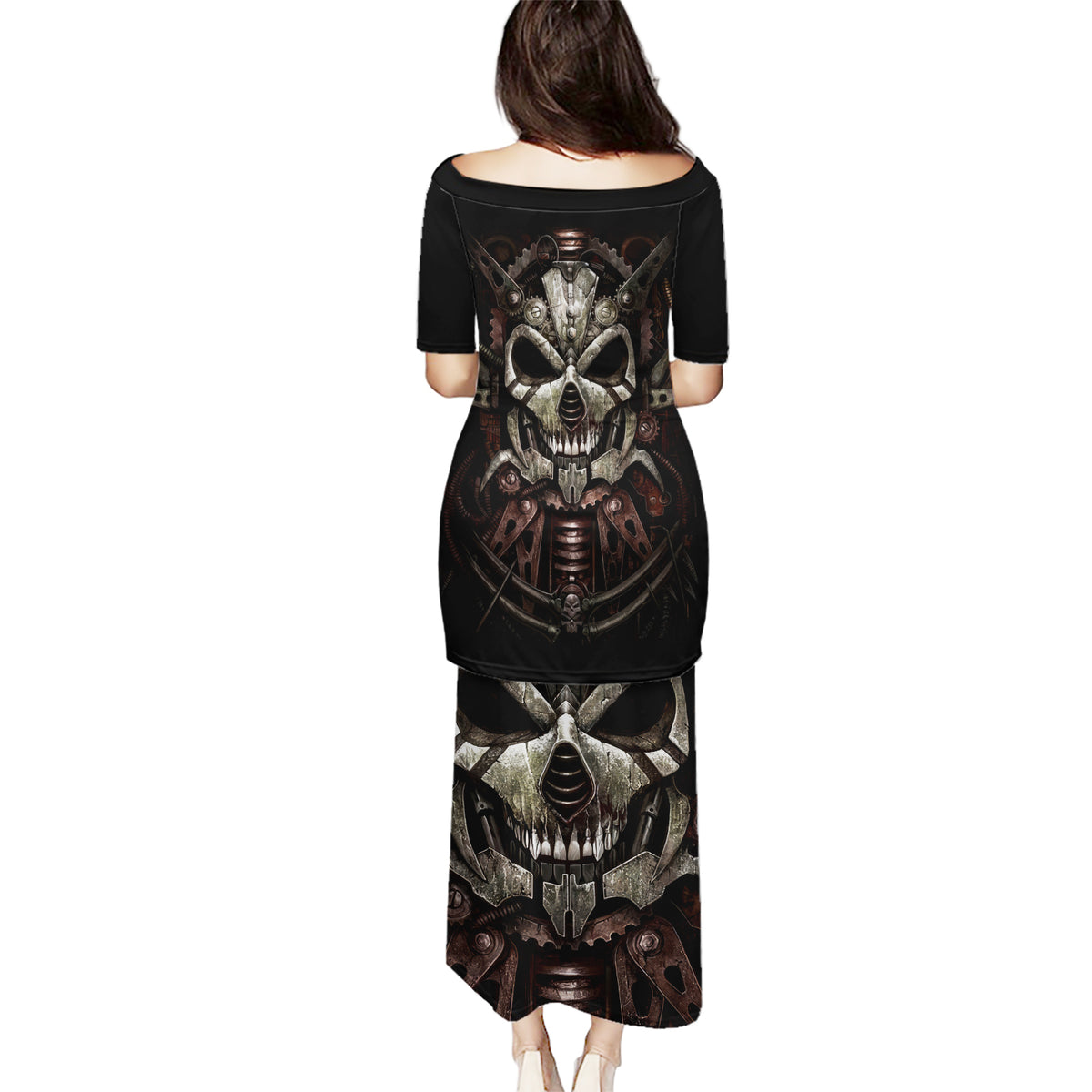 Unveiling the Mechanical Skull Puletasi Cybernetic Enigma - Wonder Print Shop