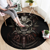 unveiling-the-mechanical-skull-round-carpet-cybernetic-enigma