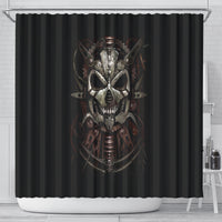 unveiling-the-mechanical-skull-shower-curtain-cybernetic-enigma