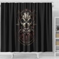 unveiling-the-mechanical-skull-shower-curtain-cybernetic-enigma
