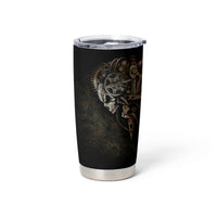 Unveiling the Mechanical Skull Tumbler Cup Cybernetic Enigma - Wonder Print Shop