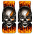 Metal Skull Car Mats Infernal Chains in Fiery Abyss - Wonder Print Shop