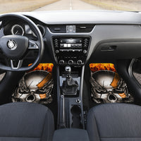 Metal Skull Car Mats Infernal Chains in Fiery Abyss - Wonder Print Shop