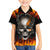 Metal Skull Hawaiian Shirt Infernal Chains in Fiery Abyss - Wonder Print Shop