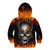 Metal Skull Kid Hoodie Infernal Chains in Fiery Abyss - Wonder Print Shop