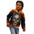 Metal Skull Kid Hoodie Infernal Chains in Fiery Abyss - Wonder Print Shop