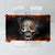 Metal Skull Tablecloth Infernal Chains in Fiery Abyss - Wonder Print Shop
