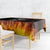 Metal Skull Tablecloth Infernal Chains in Fiery Abyss - Wonder Print Shop