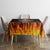 Metal Skull Tablecloth Infernal Chains in Fiery Abyss - Wonder Print Shop