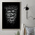 Skull Canvas Wall Art Twisted Head Skull - Wonder Print Shop