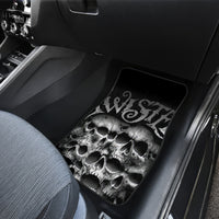 Skull Car Mats Twisted Head Skull - Wonder Print Shop