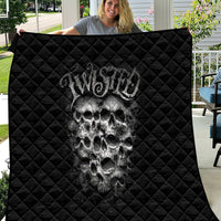 Skull Quilt Twisted Head Skull - Wonder Print Shop