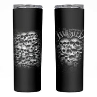 Skull Skinny Tumbler Twisted Head Skull - Wonder Print Shop