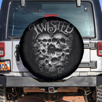 Skull Spare Tire Cover Twisted Head Skull - Wonder Print Shop