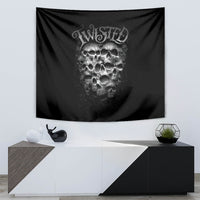 Skull Tapestry Twisted Head Skull - Wonder Print Shop