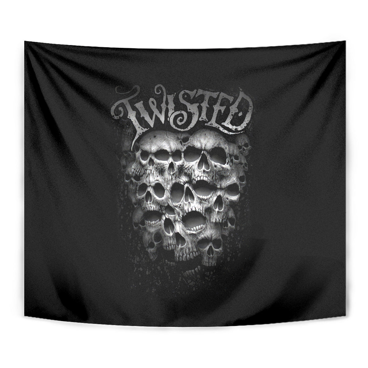Skull Tapestry Twisted Head Skull - Wonder Print Shop