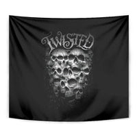 Skull Tapestry Twisted Head Skull - Wonder Print Shop