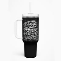 Skull Tumbler With Handle Twisted Head Skull - Wonder Print Shop