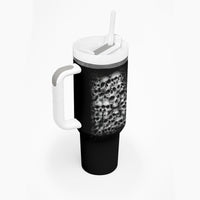 Skull Tumbler With Handle Twisted Head Skull - Wonder Print Shop