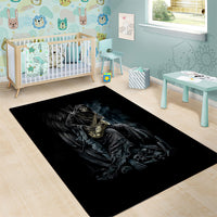 Skull Area Rug Musician Of Death - Wonder Print Shop