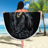 Skull Beach Blanket Musician Of Death - Wonder Print Shop
