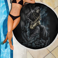 Skull Beach Blanket Musician Of Death - Wonder Print Shop