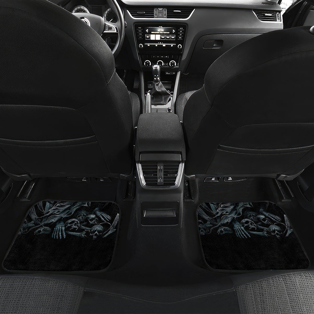 Skull Car Mats Musician Of Death - Wonder Print Shop