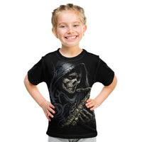 Skull Kid T Shirt Musician Of Death - Wonder Print Shop