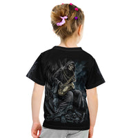 Skull Kid T Shirt Musician Of Death - Wonder Print Shop