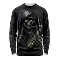 Skull Long Sleeve Shirt Musician Of Death - Wonder Print Shop