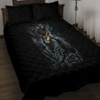 Skull Quilt Bed Set Musician Of Death - Wonder Print Shop